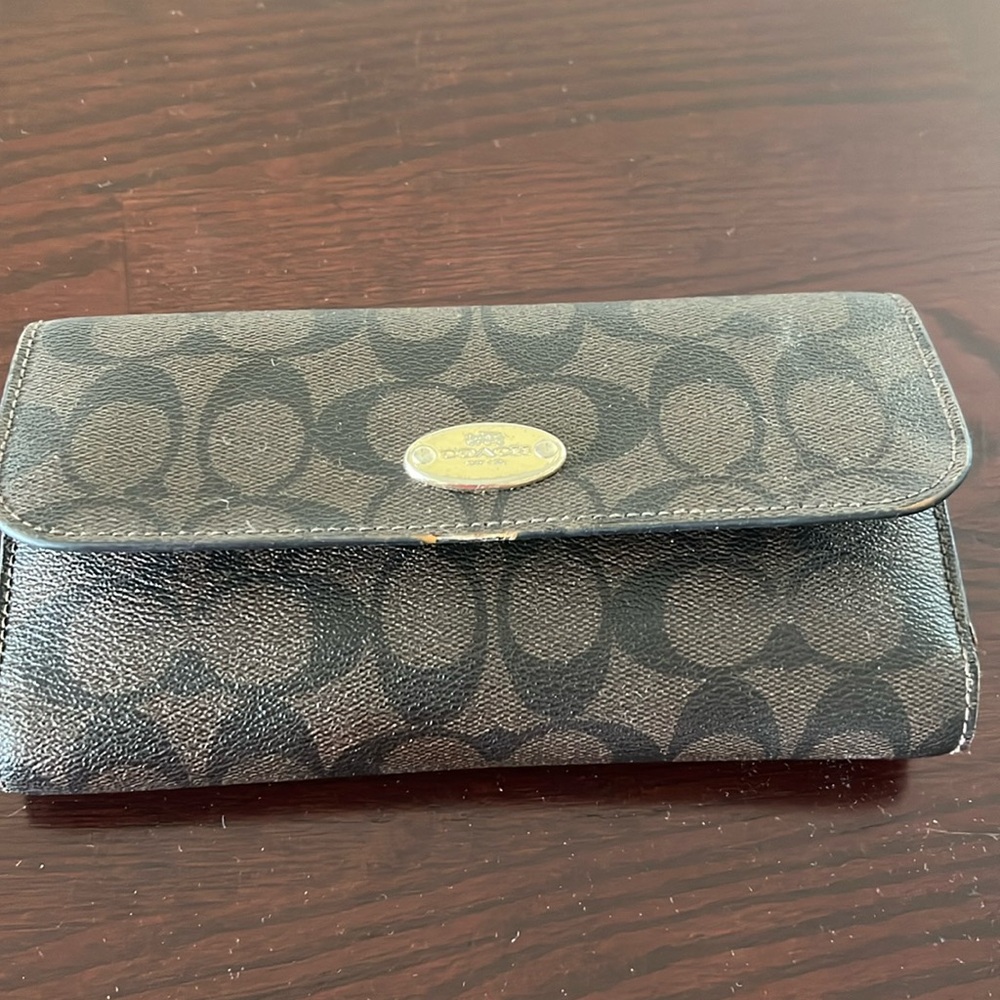 Coach leather wallet